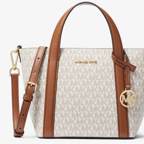 Michael Kors, Pratt, small signature logo tote bag, vanilla color - Picture 4 of 6